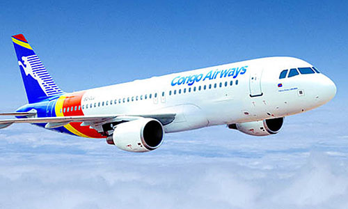 Un Airbus A320 de Congo Airways en vol
